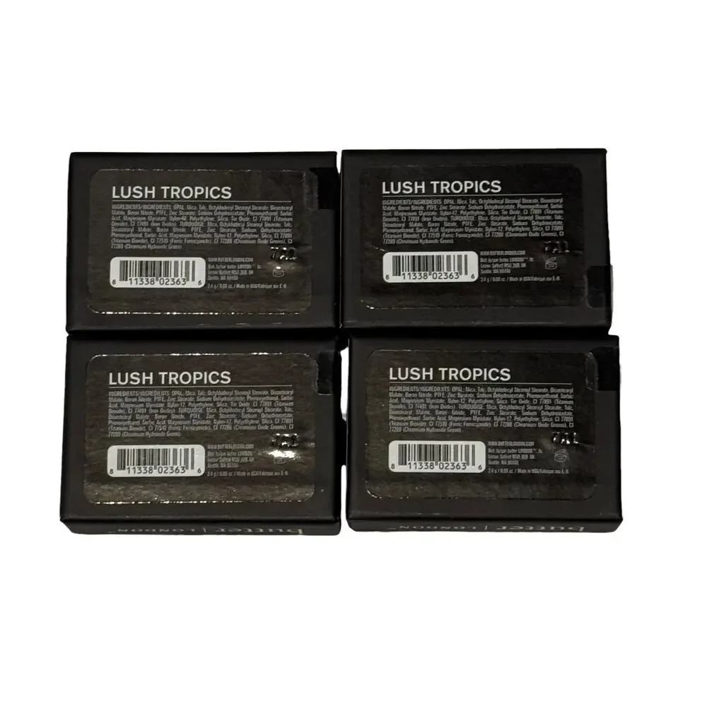 NEW Butter London Lot Of 4 Eyeshadow Duo Lush Tropics Makeup Bundle